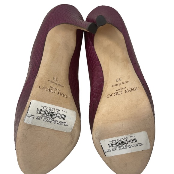 Jimmy Choo Purple Payton Shoes  5" Heels NEW Size 39 - Picture 8 of 9